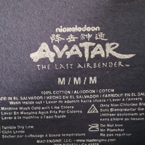 Avatar The Last Air Bender Aang T-shirt Medium - Picture 3 of 4